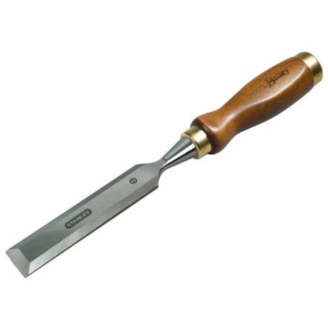 Ciseau à bois de sculpteur manche bois - 12 mm - STANLEY