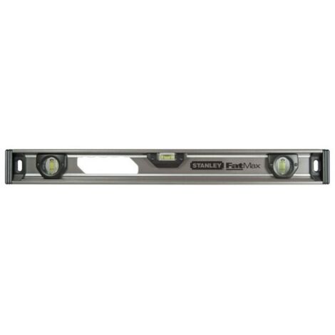 Stanley – Niveau à bulle I-Beam 60 cm – Précision +/- 0,5 mm/m – Aluminium léger – Embouts absorbants chocs – Bord profilé en V