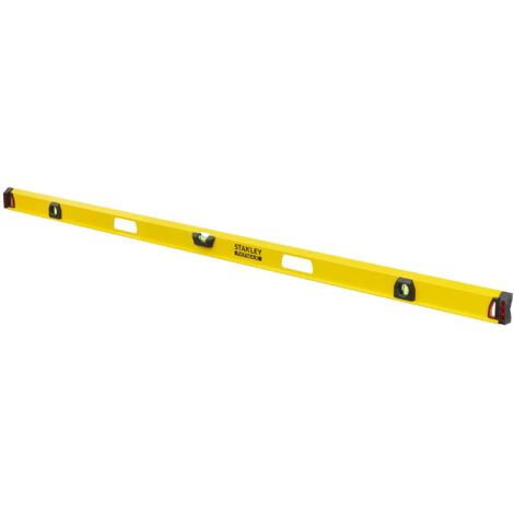 Stanley – Niveau à bulle 180 cm – Aluminium renforcé – Précision +/- 0,5 mm/m – Embouts résistants aux chocs – 143557