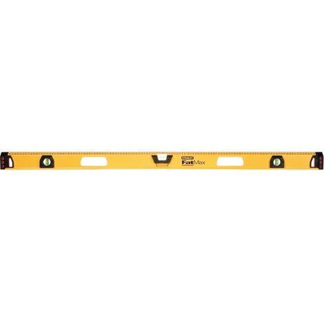 Stanley – Niveau à bulle rectangulaire 120 cm – Profile en aluminium – Fiole centrale extra large – Précision 0,5 mm/m – Porte-crayon
