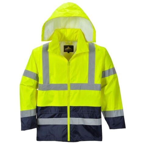 Veste de pluie Hi-Vis bicolore Jaune/Marine 2XL (1/2)