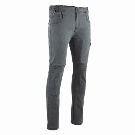 Pantalon de travail denim stretch RIDER - Gris L - FR(46)