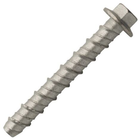 Scell-It – Vis à béton TH acier zingué ETE Ø10x100mm – Double filet pour installation facile – Boite de 50 unités – Pour béton armé