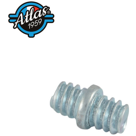 Raccord de jonction double mâle Atlas - Ø M8 - acier zingué blanc - Boite de 50 - SCELL-IT - RMM08 (1/4)