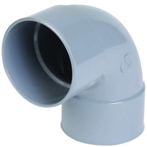 Nicoll – Coude PVC vidange 90° femelle femelle Ø110 – Raccord à coller pour tuyaux Ø110 – Résistant aux produits chimiques – Pour installations sanitaires (1/3)