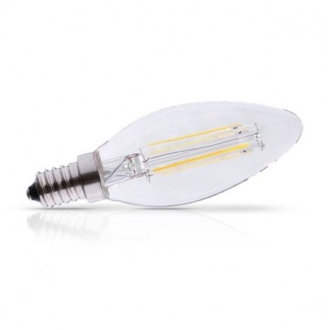 Ampoule filament - flamme E14 2700K Blanc chaud - Gradable (1/4)