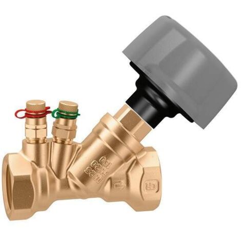 Caleffi – Vanne chauffage central 130400 – Dispositif Venturi 1/2' – Corps en alliage antidézincification – Mesure de débit précise