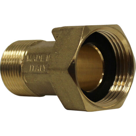 Sferaco – Raccord de robinetterie laiton mâle avec trou de plombage – Filetage BSP cylindrique 26x34 – Joint EPDM pour eau potable – Température -10°C à +120°C