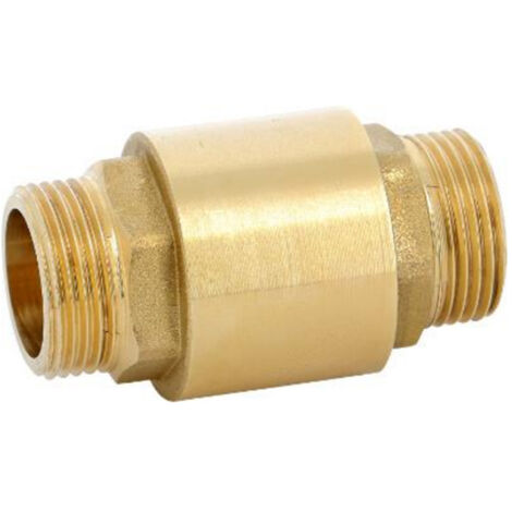 Clapet de retenue toutes positions Laiton PN25 Mâle Mâle Ø1/2" (15/21) - Sferaco