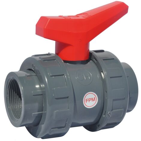 Vanne à sphère PVC Industrie Femelle BSP - Série 599 50x60