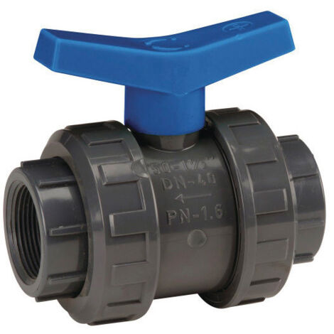Vanne à sphère PVC Bâtiment Femelle BSP - Série 584 33x42