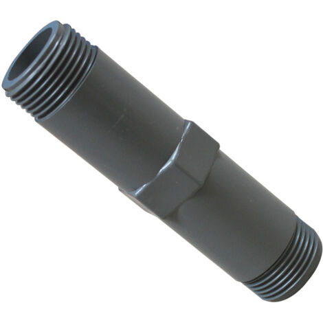 Tube d'attente Nylon+30% fibres de verre - Mâle 60°0C Max - Série 98110 26x34 - Long 130mm (1/2)