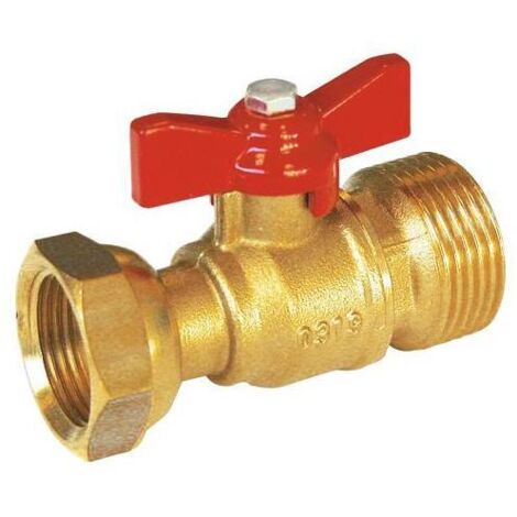 Robinet de compteur droit avant compteur 4MS mâle - Série 636 EP 20x27 - M 15x21