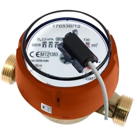Compteur d'eau - Compteur divisionnaire à émetteur d'impulsions Calibre 20 - Eau chaude - MID R160 de Sferaco