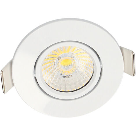 Spot encastré orientable BBC Ø87mm SPT650 - 6W - 540lm - CCT - Blanc (1/4)