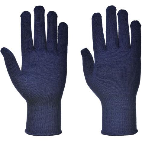 Gants doublure thermique Marine S - Taille 7 (1/2)