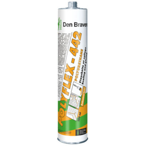 Mastic polyuréthane gris 300ml – Pour joints d'étanchéité et de dilatation – Résistant à l'eau et aux graisses – Adhérence sur divers supports – Den Braven