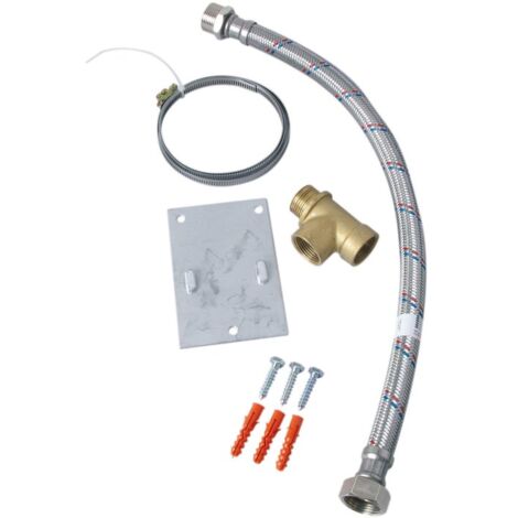 Gitral – Kit de raccordement pour chauffe-eau électrique – Filetage plomberie – Pression maxi 10 bar – Température maxi 110° C – Flexible norme ACS (1/5)