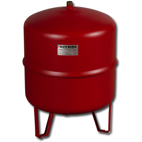 Gitral – Vase d'expansion fermé 50L – Pression maxi 4bar – Température -10°C à +99°C – Raccord mâle 20x27 conforme norme 97/23 CE - FIXE 50 L