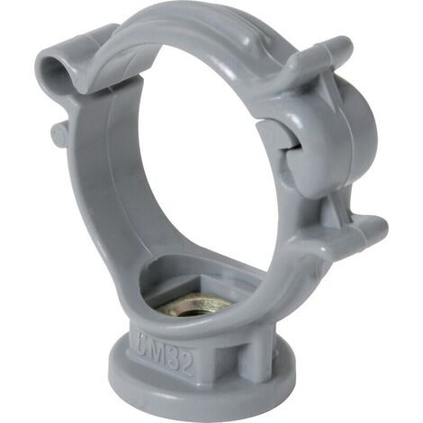 Nicoll – Collier de serrage PVC 7X150 – Diamètre de serrage mini 32mm – Pour tubes de descente des eaux pluviales – Monobloc