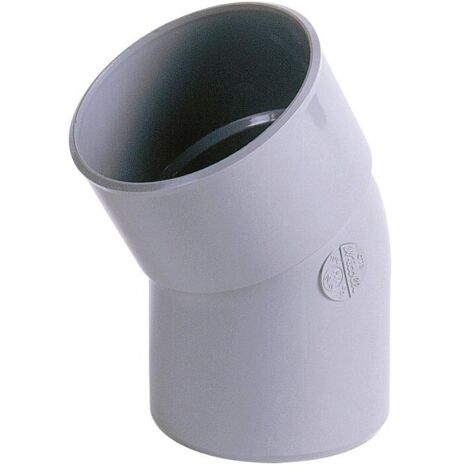 Coude PVC vidange 30° Femelle Femelle ∅100