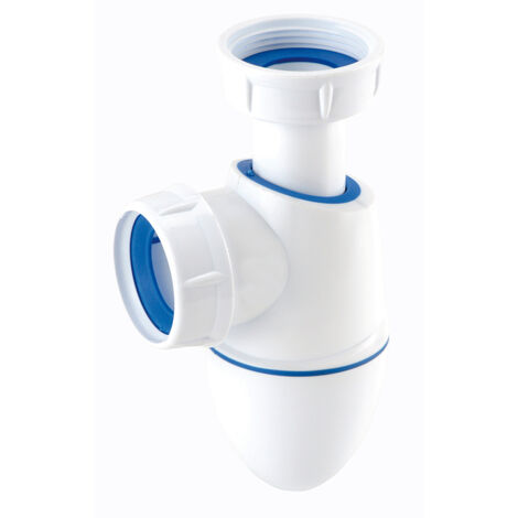 Nicoll – Siphon lavabo bi-matière Ø32 – Joints intégrés pour étanchéité optimale – Hauteur réglable 133 à 192 mm – 201282 - BM211