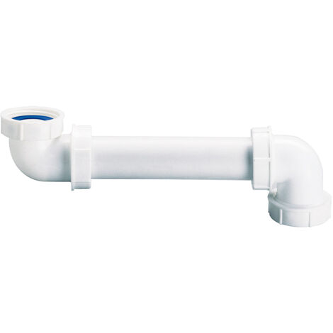 Nicoll – Tubulure lavabo bimatière 32mm – Longueur 250mm – Hauteur 56mm – Polypropylène – Filetage 33 x 42mm – Étanchéité optimale (1/5)