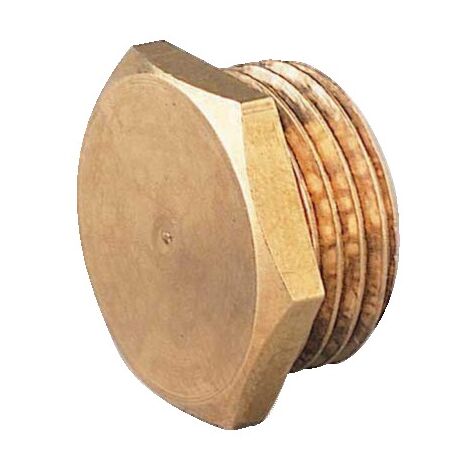 Bouchon laiton tête 6pans mâle à visser 20X27