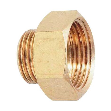 Réduction laiton brut FM 6pans joint plat - 246G F12x17  M8x13