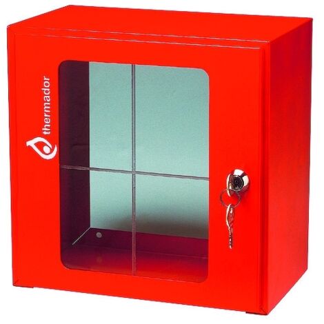 Coffret sous verre dormant pour vanne barrage gaz ou sécurité - 450x450x250 - Thermador
