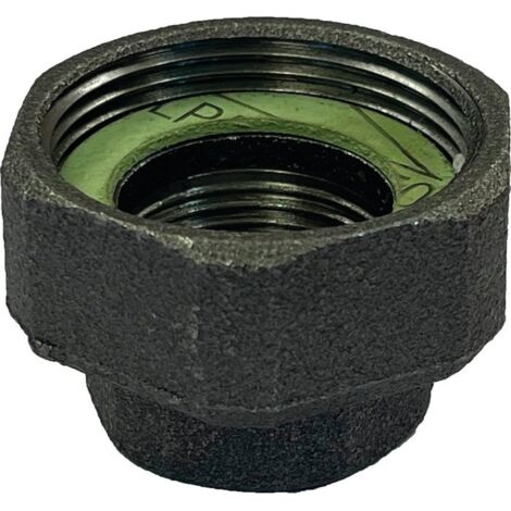 Ecolands – Raccord circulateur femelle en acier 1' – Filetage plomberie 1' à 1'1/2 – Connexion sécurisée pour systèmes de chauffage - 40X49-26X34