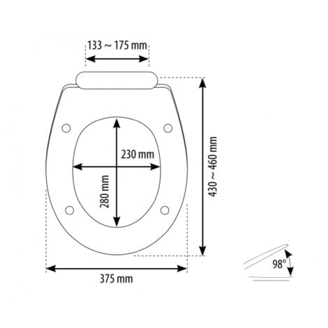 SIAMP 41 1050 07 Amortisseurs Abattant Wc Opio