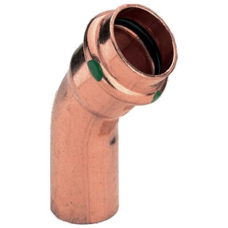 Viega Profipress coude 292560 18 mm, 45°, cuivre, SC-Contur, extrémité à insérer