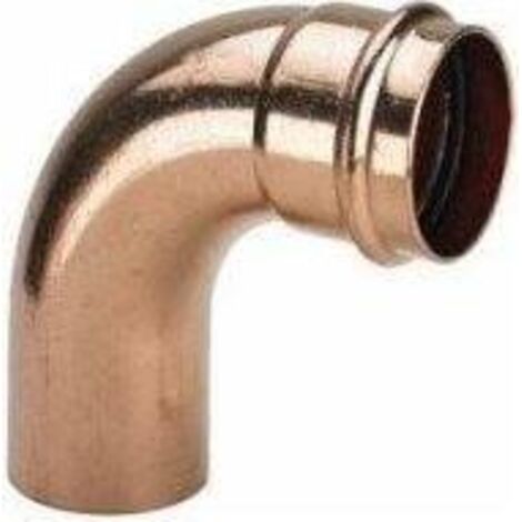 Viega Profipress coude 291716 54 mm, 90°, cuivre, SC-Contur, extrémité à insérer