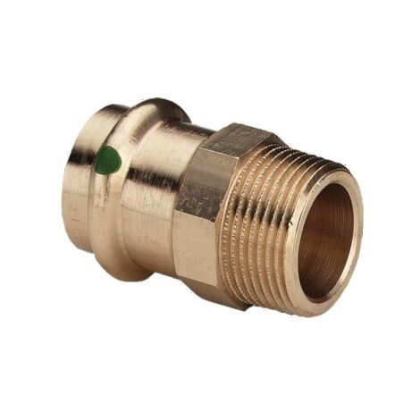 Raccord droit bronze à sertir Sanpress MF - Fig 100 - 28mm 20x27 - Viega