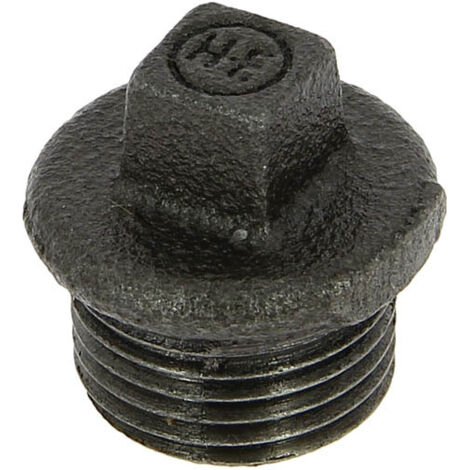 Bouchon noir male avec tète 4pans 290AN SFERACO - 1/2”