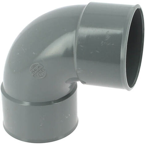 Coude PVC Vidange 90° Femelle Femelle ∅80