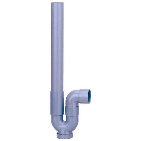 Siphon mâle horizontal machine à laver PVC hauteur 405mm - Série 1370 Ø40