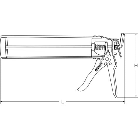 Pistolet pour cartouche silicone