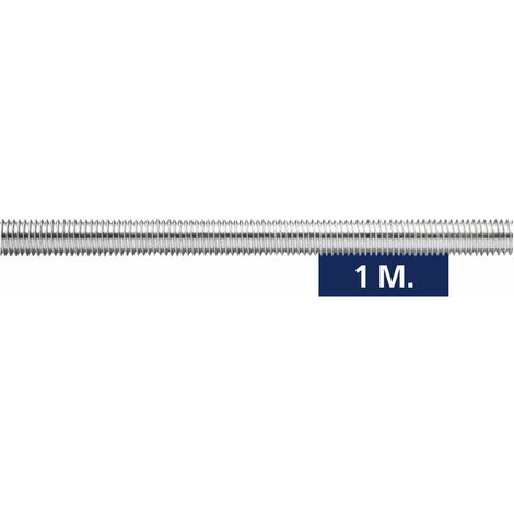 Tige filetée 1 mètre - Zinguée M8 x 1000 - Boite de 50