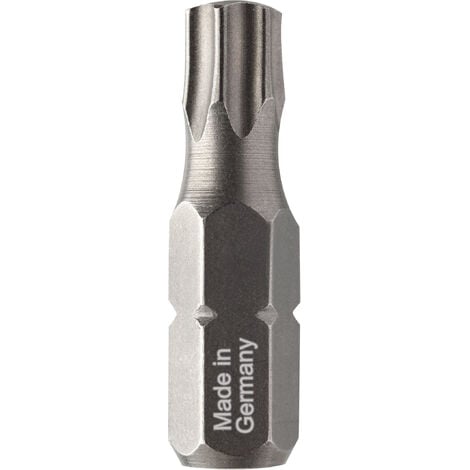 Embouts de vissage géométrie torsion Torx - U643 T20 Long. Totale 25 Pack de 5