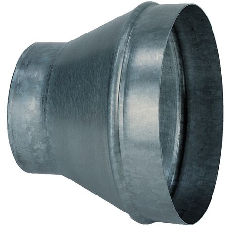 Aldes – Réduction conique galvanisée pour VMC Ø250 – Ø200 mm – Raccordement conduits ventilation mécanique contrôlée – Solution efficace
