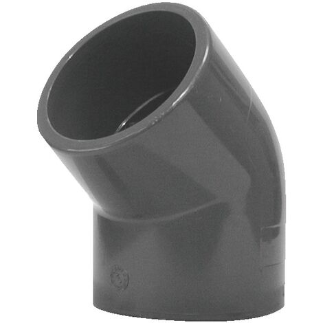 Coude 45° PVC pression petit rayon Femelle Femelle ø63