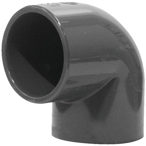 Coude 90° PVC pression petit rayon Femelle-Femelle ø32 – Raccord pour plomberie – Installation facile dans espaces restreints – Aliaxis
