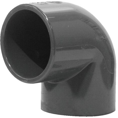 Coude PVC pression 90° petit rayon femelle-femelle ø50 – Pour réseaux d'eau potable – Compatible industrie agro-alimentaire – Aliaxis