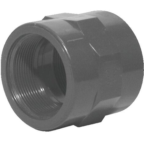 Raccord fer - PVC pression femelle à visser - femelle à coller 50X60 - 63