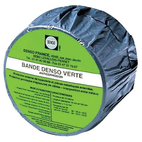 Bande anti-corrosion denso-verte 10ML Largeur 100mm