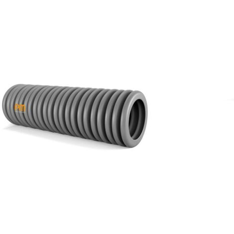 Blanc Habitat – Gaine électrique préfilée 100m – Ø25mm gris – LSZH pour béton liquide – Résistance à l'écrasement 750N – Homologuée IP44