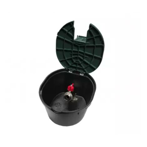 Bouche d'arrosage en polypropylène 20x27 mm – Vanne 1/4 de tour mâle – Raccordement 3/4' pour tuyaux standard – Rain Irrigation
