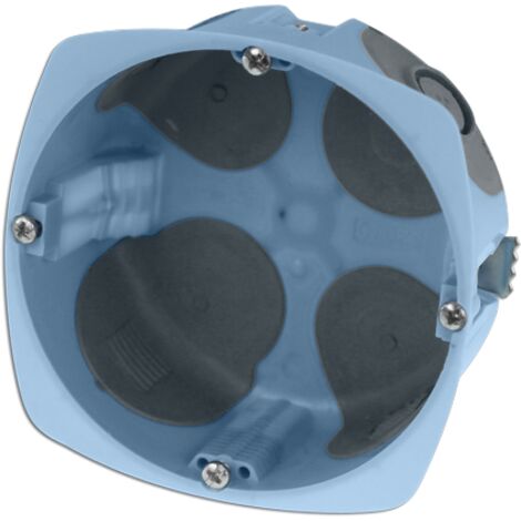 Eur Ohm – Boîtier de protection étanche à l'air pour prise électrique – Profondeur 40mm – Diamètre 85mm – Isolé pour chantiers humides